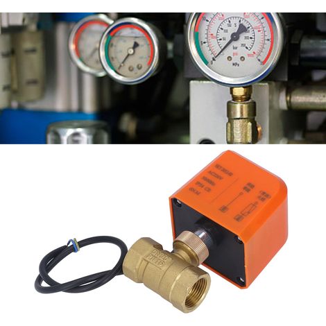 DN20 Zweiwege-Kugelhahn, AC220V Zweidraht-Elektrokugelhahn, normalerweise geschlossen (1/5)