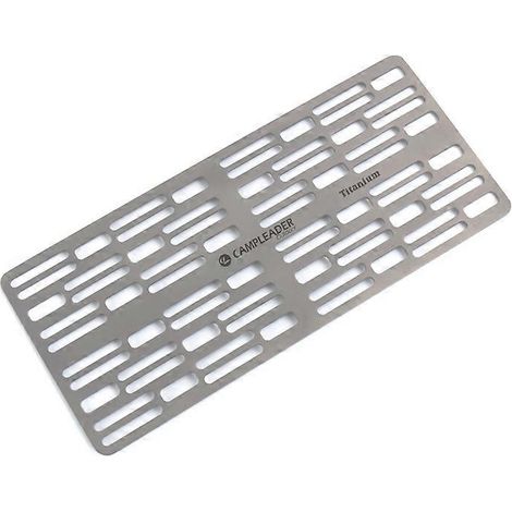 Planche à griller en titane pour barbecue d'extérieur, idéale pour les pique-niques et les barbecues portables. Plaque de cuisson en titane pur, parfaite pour le camping et les grillades. Tapis de bar (1/5)