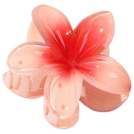Pinza para el cabello XL con forma de flor degradada, 7x8cm SP269R (1/5)