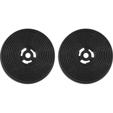 Trade-Shop Aktivkohlefilter 110 x 25mm kompatibel mit Respekta CH21060S, CH21060SB, CH21060WB, CH33060SB, CH33060WB Dunstabzugshaube - 2 Stück