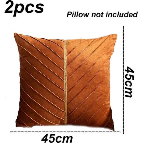 Lot de 2 coussins en velours hollandais pour canapé, salon ou bureau, avec repose-dos et housse d'appui-tête. (1/4)