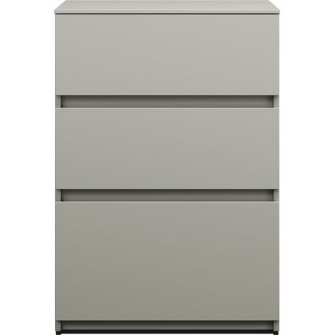 burgbad Lin20 Armoire basse, 3 tiroirs, 600x487x870mm, (1/2)