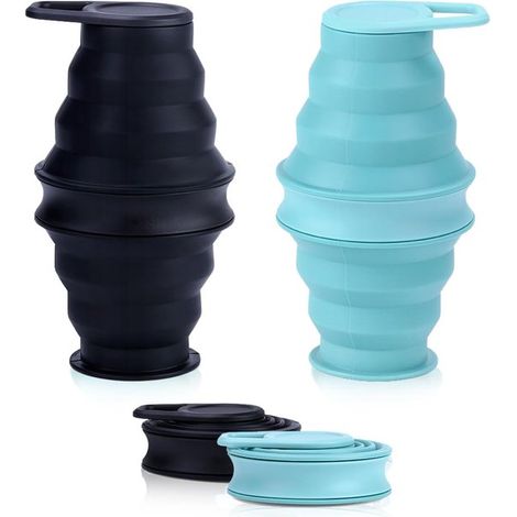 Borraccia pieghevole in silicone da 500 ml per campeggio e sport (1/5)
