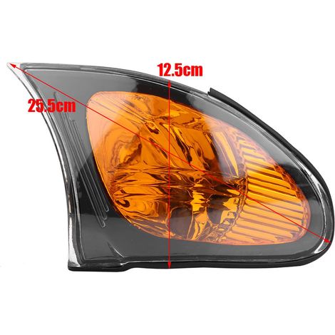 Paire de Feux de Clignotant Latéraux en Verre Jaune pour BMW Série 3 E46 Berline 2002-2004, Optiques de Coin (1/5)