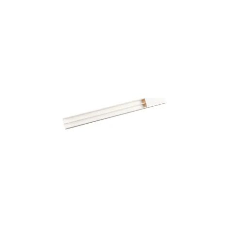 Carton de 36 Moulures Keva 32mmx12mm-Fond+couvercle-2 compartiments-Longueur 2,10m-Blanc Artic