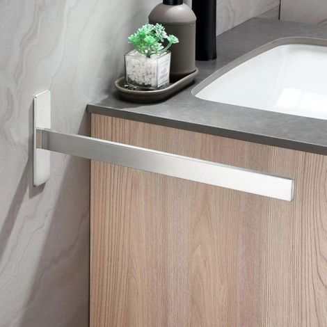 Porte-serviettes mural en acier inoxydable 304 – Bras unique sans perçage – Dimensions 39,07 x 12,50 x 5,79 cm – Résistant (1/5)