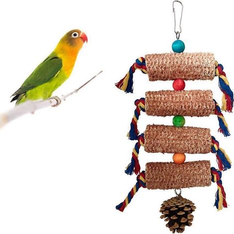 Jouet pour les molaires en bois naturel en forme d'oiseau : favorise une bonne hygiène dentaire et offre un divertissement durable.