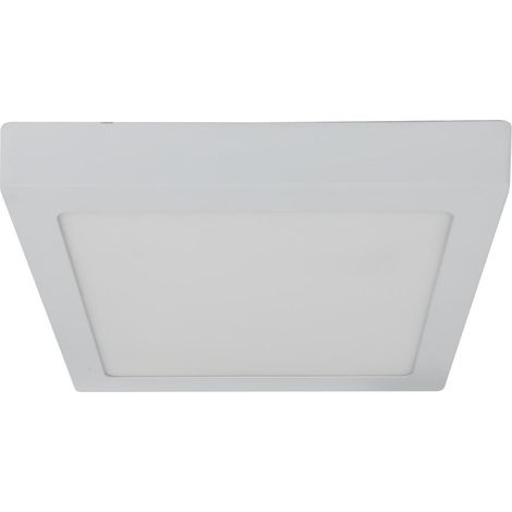 Plafonnier LED carré blanc 18W 4000K Candellux SPN-08