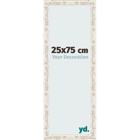 yd. - Cadre photo 25x75 - Blanc Vintage - MDF - Bologna (1/5)