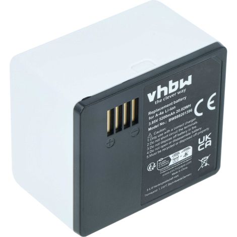 vhbw Akku Ersatz für Netgear A-4a, 308-10069-01 für Knopfkamera, getarnte Kamera (5200 mAh, 3,85 V, Li-Polymer) (1/5)