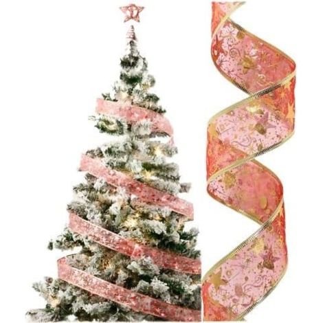 Nastro Luminoso Albero Natale Luce Led 3MT Rosso Decorazioni (1/5)
