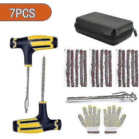 Kit de réparation de pneus sous vide pour motos et voitures électriques - 7 pièces (1/3)