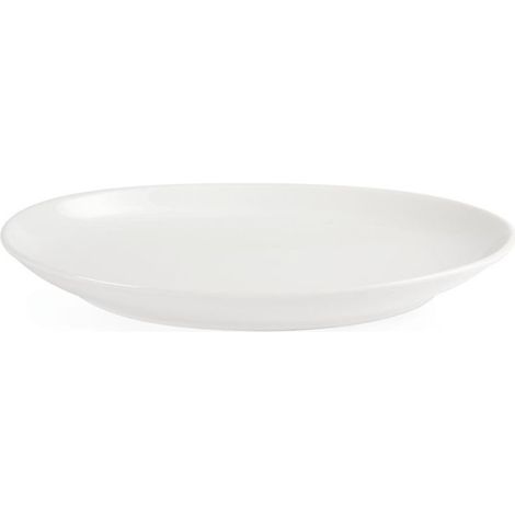 Assiettes Creuses Ovales en Porcelaine Blanche 365 x 235 mm - Lot de 2 - (1/5)