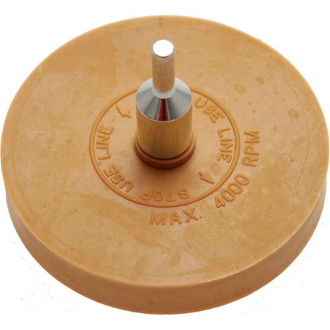 BGS ROUE DISQUE DECOLLE ADHESIF, GOMME POUR ELIMINER LES ADHESIFS