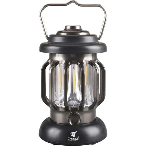 Lanterne de camping LED rechargeable 230 lumens  Lumière réglable  Lanterne portable avec poignée pliable  Idéale pour le cam (1/5)