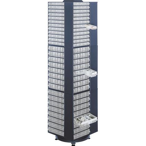 [GEBRAUCHT] Raaco Drehturm Für Schubladen Magazine Leer Stahl Blau Turm Maschine Dreh Turm B-Ware
