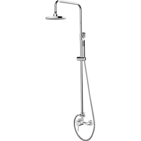 Ensemble de douche à poser Decco illusion chrome Besco (1/2)