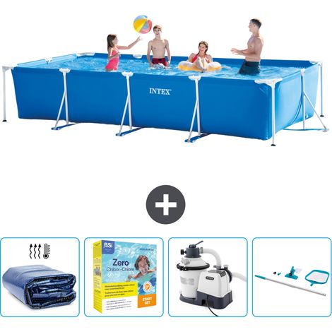 Intex Piscine Tubulaire Rectangulaire - 450x220x84 cm - 5-pièces SCB72 (1/5)
