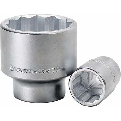 Llave de vaso de 1" de 12 puntas métricas M110536                 Tamaño 80 mm D1 105.0 mm D2 68.1 mm L 103.6 mm