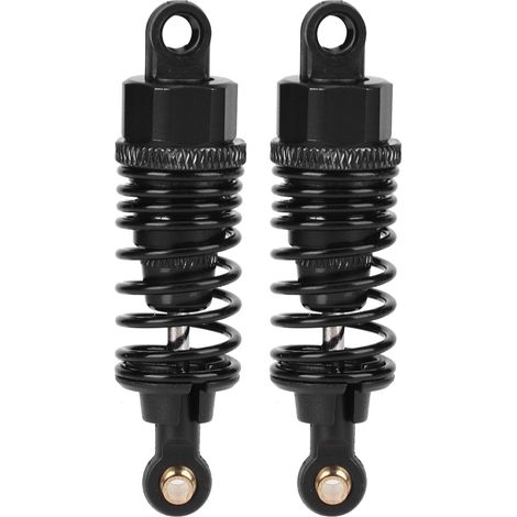 2 pièces Amortisseurs Métalliques pour Voiture RC 1:10, Pièces de Rechange et Accessoires Noirs 65MM (1/5)