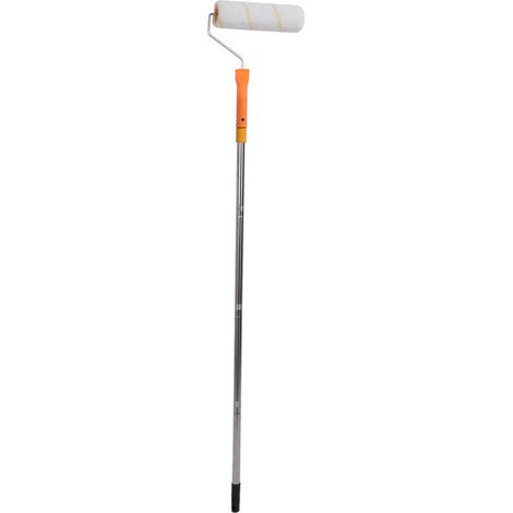 Ensemble de rallonge de rouleau à peinture de 1,2 m avec brosse de 23 cm et rouleau télescopique détachable pour la peinture des coins et des plafonds. (1/5)