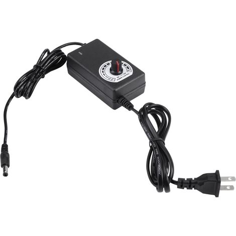 AC to DC Adapter 3‑12V 2A Adjustable Power Supply Motor Speed Controller with US Plug 110‑240V
