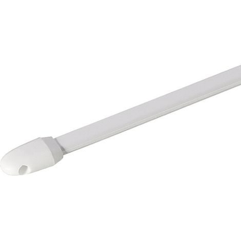 Vitragenstange Länge ausziehbar 800-1500 mm, Metall kunststoffummantelt weiß Inhalt: 2 Stück