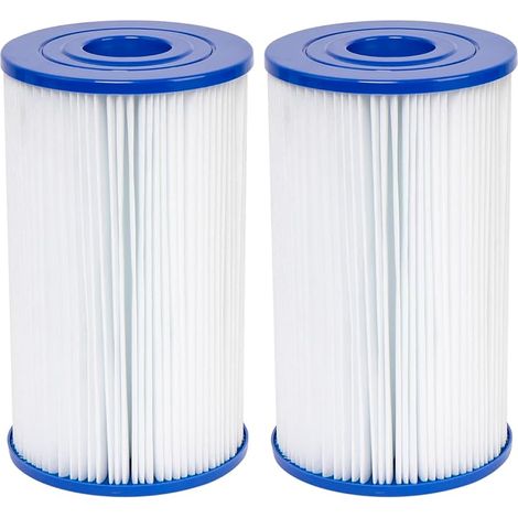 Lot de 2 cartouches filtrantes de rechange compatibles avec les filtres de type B, pour Intex 29005E Easy Set Swimming Pool Filter Cartridge