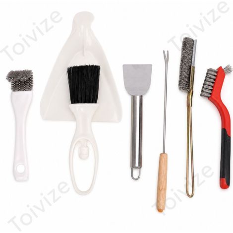 Kit di pulizia per gabbie per uccelli Toivize, modello standard, 7 pezzi, acciaio inossidabile (1/5)