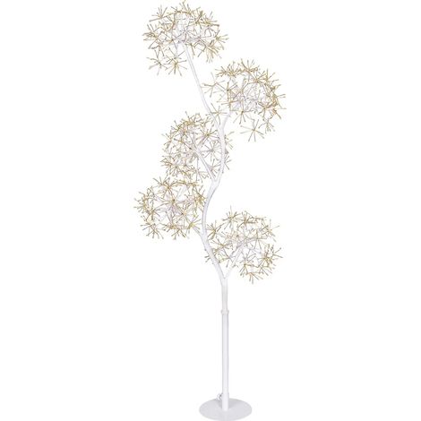 ALBERO RAMO BIANCO CON 5 SFERE H120CM MICROLED (1/5)