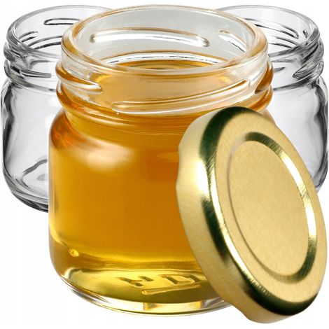 KADAX Weckgläser 40 ml, mini Einmachglas, Gewürzgläser mit Schraubdeckel, Sturzglas, Probiergläser, (1/5)