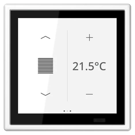 Jung KNX Raumcontroller LS TOUCH mit Rahmen LS 990, Secure, Thermoplast, alpinweiß LS 459 D 1S WW