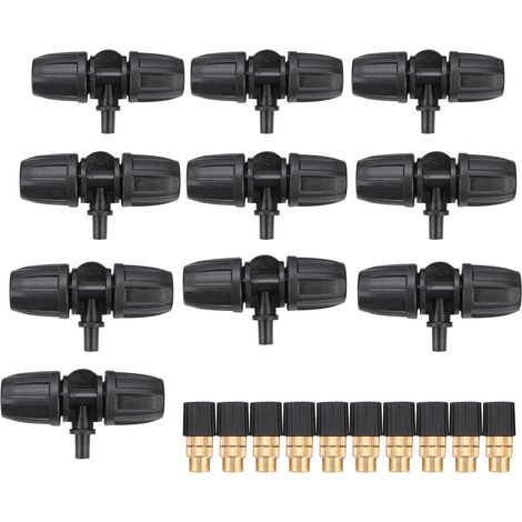 Kit D Irrigation Jardin - Buses Arrosage Connecteurs 8 12 Mm - Pour Pelouse Fleurs Légumes - Lot De 10 (1/5)