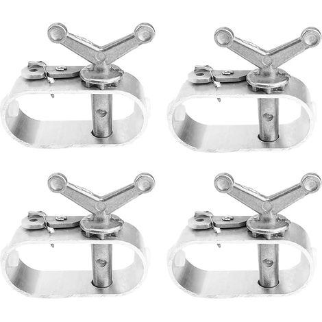 Tensor de cubierta de piscina de 4 piezas, tensor de cable de aleación de aluminio, cubierta de piscina con tensor de malla, accesorios de camping para mantener la piscina limpia, valla de malla de di (1/5)