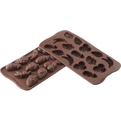 SILIKOMART STAMPO SILICONE EASYCHOC FRUIT FRUTTA CIOCCOLATINI SCG 32 (1/3)