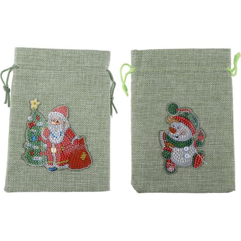 Sac cadeau de Noël léger et élégant, idéal pour les fêtes de Noël et les fêtes de bijoux. (1/5)