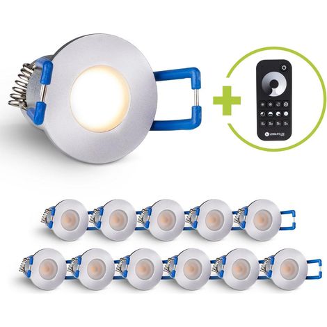 Einbaustrahler Mini Livorno 3W 2700K IP65 - Farbe: silber - Anzahl: 12x (1/5)