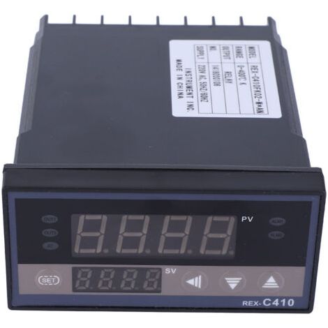 REX C410 Thermostat de régulateur de température numérique de sortie de contrôle de relais réglable AC220V