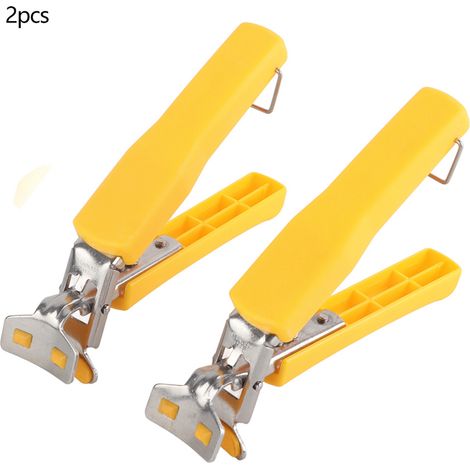 Pinces à assiettes en acier inoxydable résistant à la chaleur et antidérapantes, pour retirer facilement les plats chauds des casseroles et poêles (1/5)