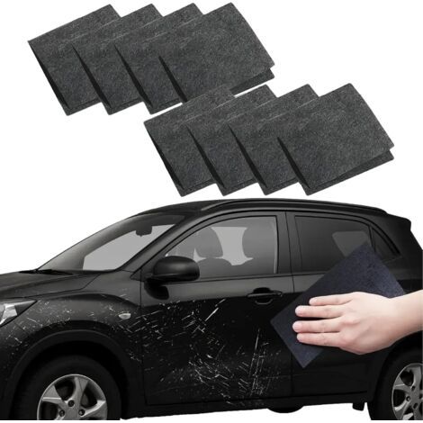 BUNTHAUS 20x10cm 8 Pièces Nano Sparkle Cloth Anti Rayures Voiture MultiUsage pour Suppression de Rayures Légères sur Carrosserie, Chiffon Nanosparkle Réutilisable (1/5)