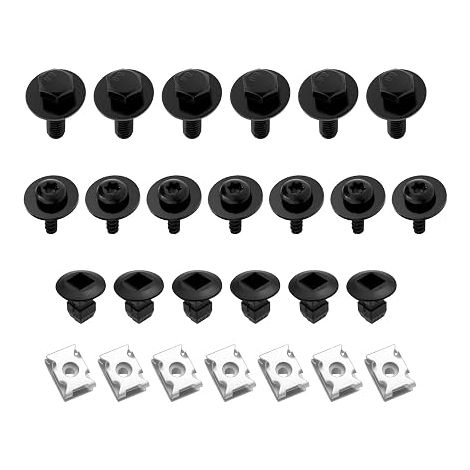 Lot de 26 vis de fixation pour garde-boue et carrosserie - Agrafes de maintien automobile (1/5)