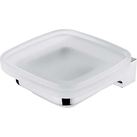 Nimco Maya - Seifenspender mit Halter, mattiertes Glas/Chrom MA 29059C-26