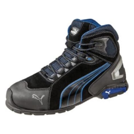 Sicherheitsstiefel Rio Black Mid Gr. 43 schwarz/blau Leder S3 SRC EN20345 (1/5)