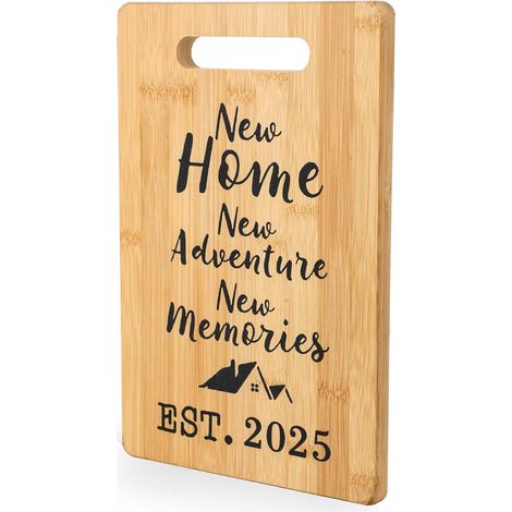 Planche à découper de cuisine - Planche à découper en bois, planche à découper en bambou pour la nouvelle maison, cadeau de pendaison pour appartement, pratique et léger, parfait pour la (1/5)