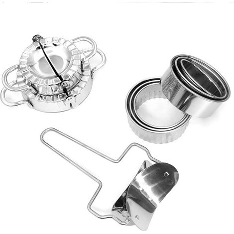 Manuelles Teigtaschenform-Set aus Edelstahl 304, inklusive Teigtaschenform und Teigtaschenform, Küchenhelfer (1/5)