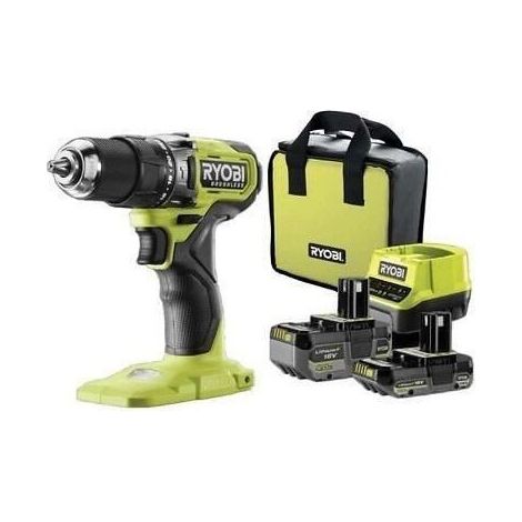 RYOBI - Taladro-destornillador de impacto BRUSHLESS 18V ONE+ 54 Nm - 2 baterías 4 y 2 Ah, cargador y bolsa de transporte - RPD18BL1-2C42S (1/5)
