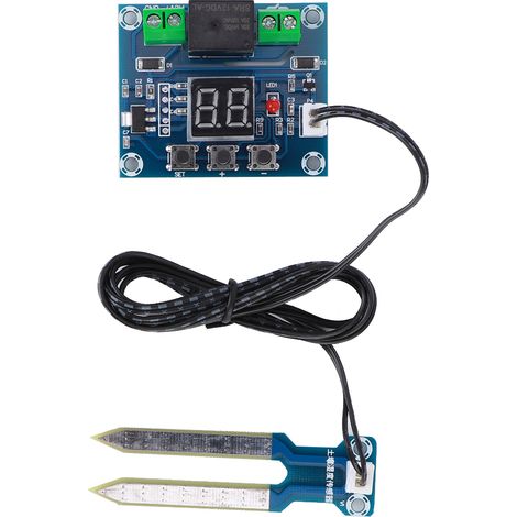 XHM214 Bodenfeuchtigkeitsregler-Modul mit Bodensensor für automatische Bewässerungssteuerung (1/5)