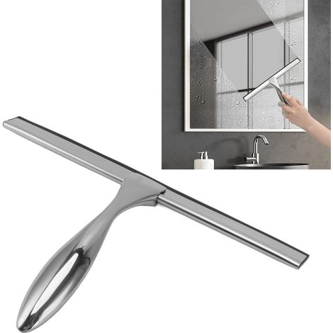 Fensterabzieher mit ergonomischem, rutschfestem Griff – Edelstahlabzieher für Dusche und Fenster – Universalabzieher für Dusche und Autofenster (1/5)