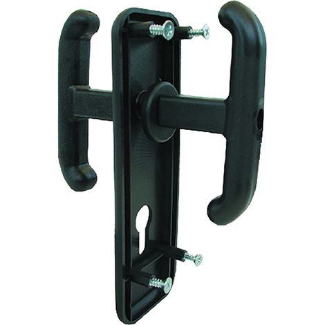 MANIGLIE PER PORTE BASCULANTI ART. 433 con placca  - PREFER