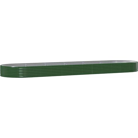 Maison Exclusive - Hochbeet Verzinkter Stahl 523x140x36 cm Grün (1/5)